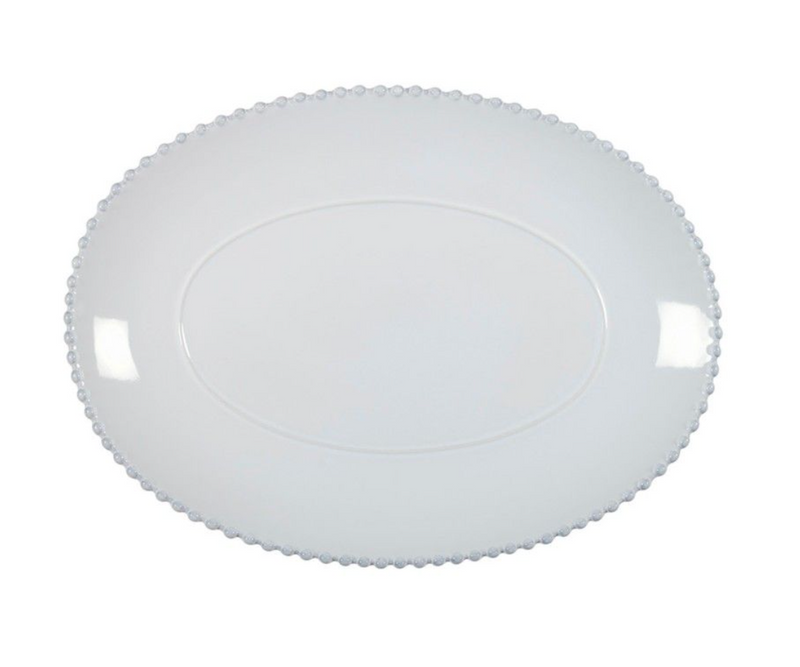 Oval Platter White Pearl
