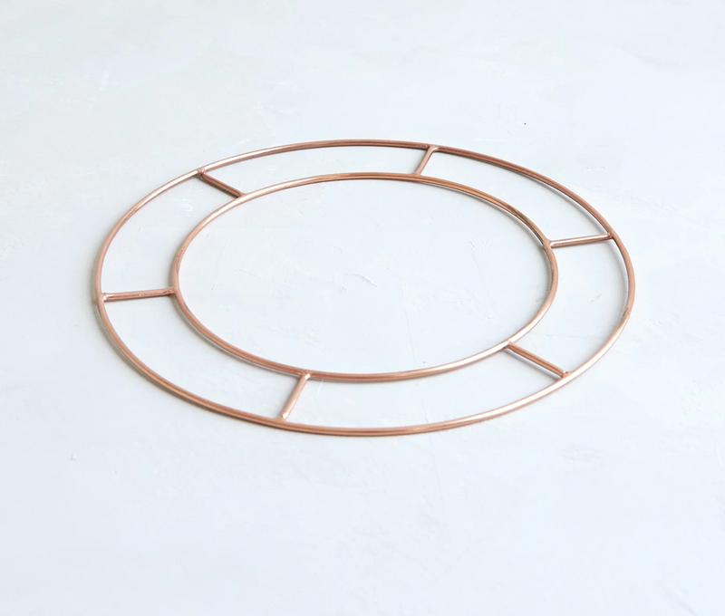 Copper Wreath Form 8"