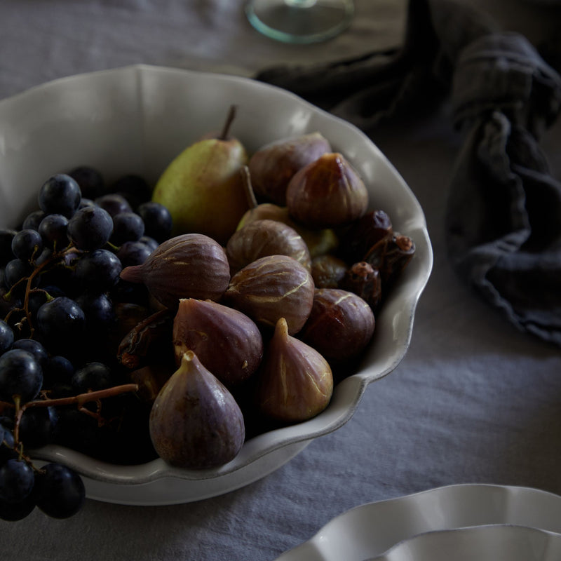 Serving Bowl White Rosa