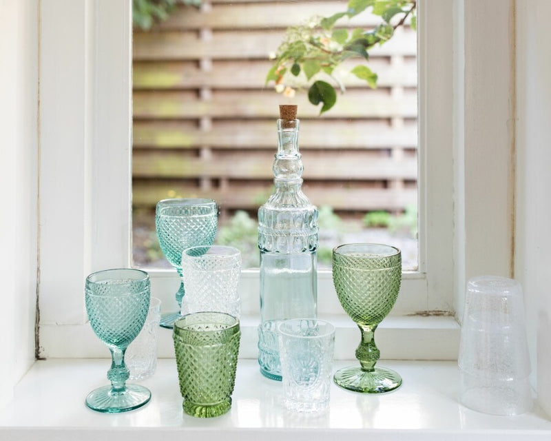 Diamond Wine Glass M, Blue