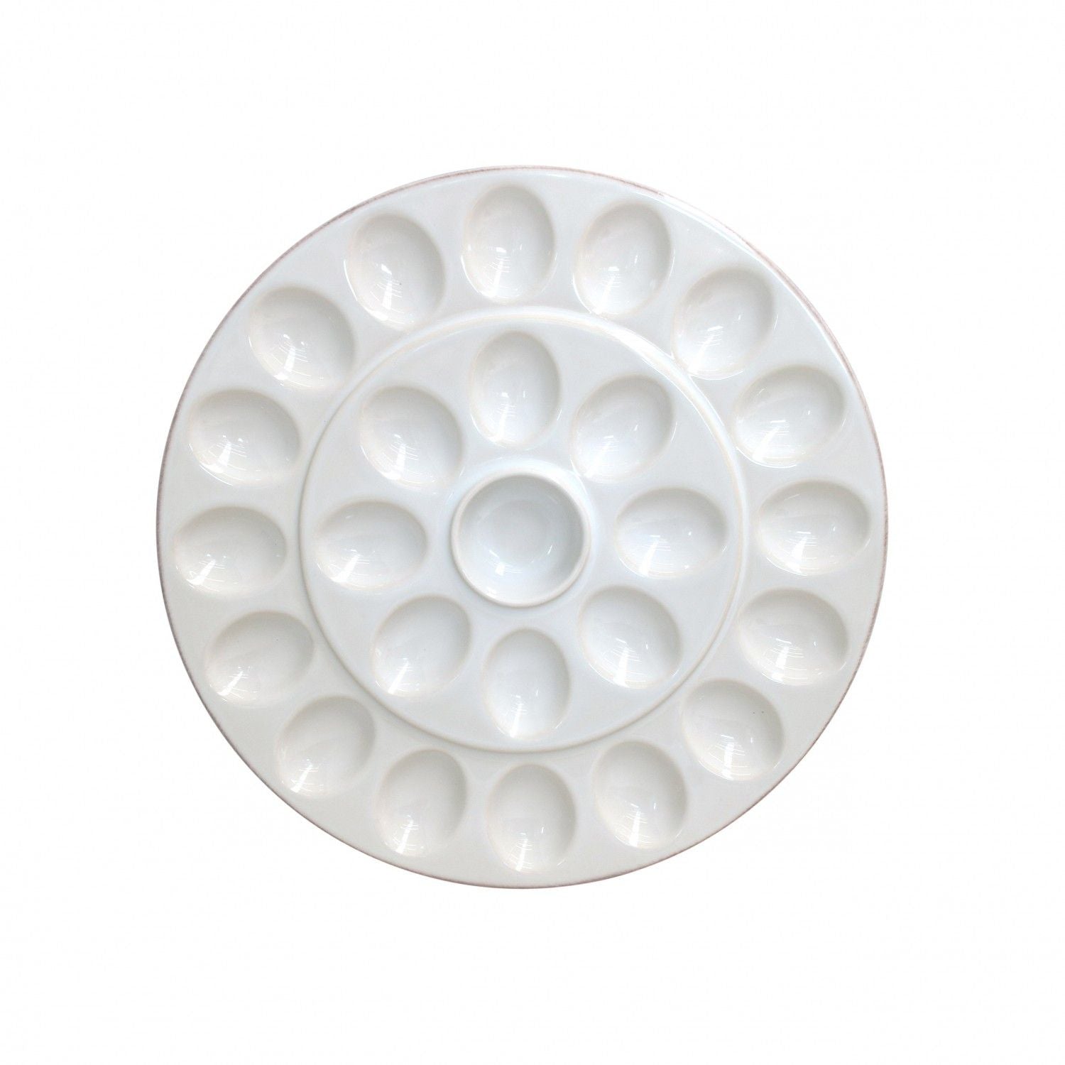 Cook & Host White Egg Platter