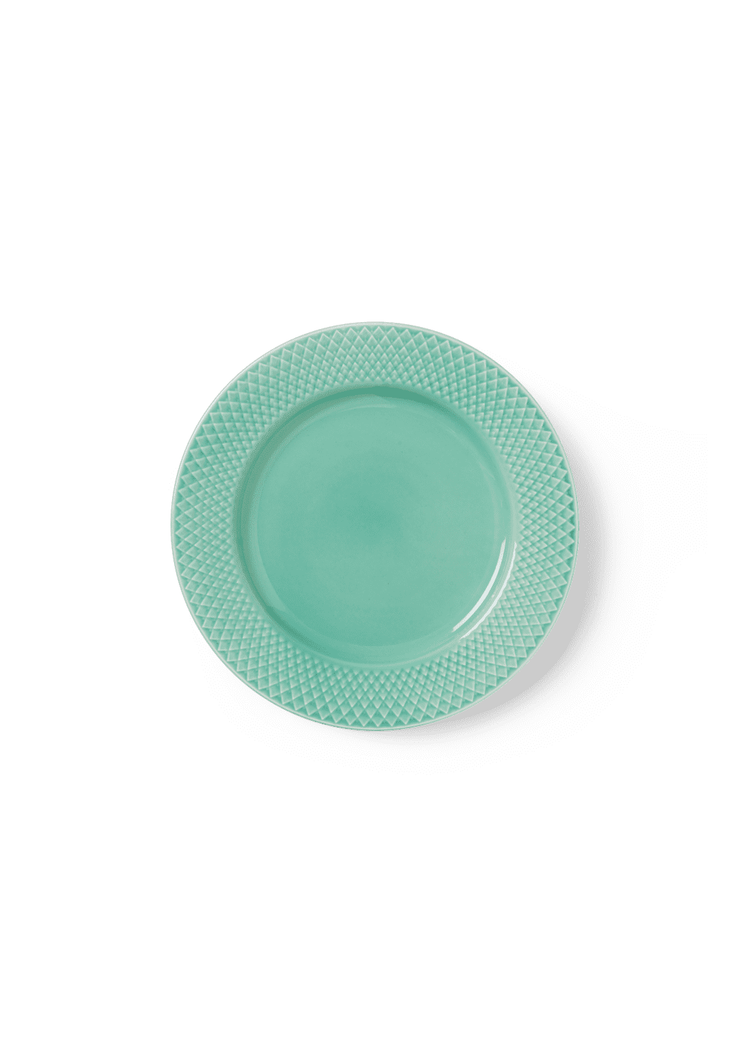 Lyngby Rhombe Color Lunch Plate Aqua