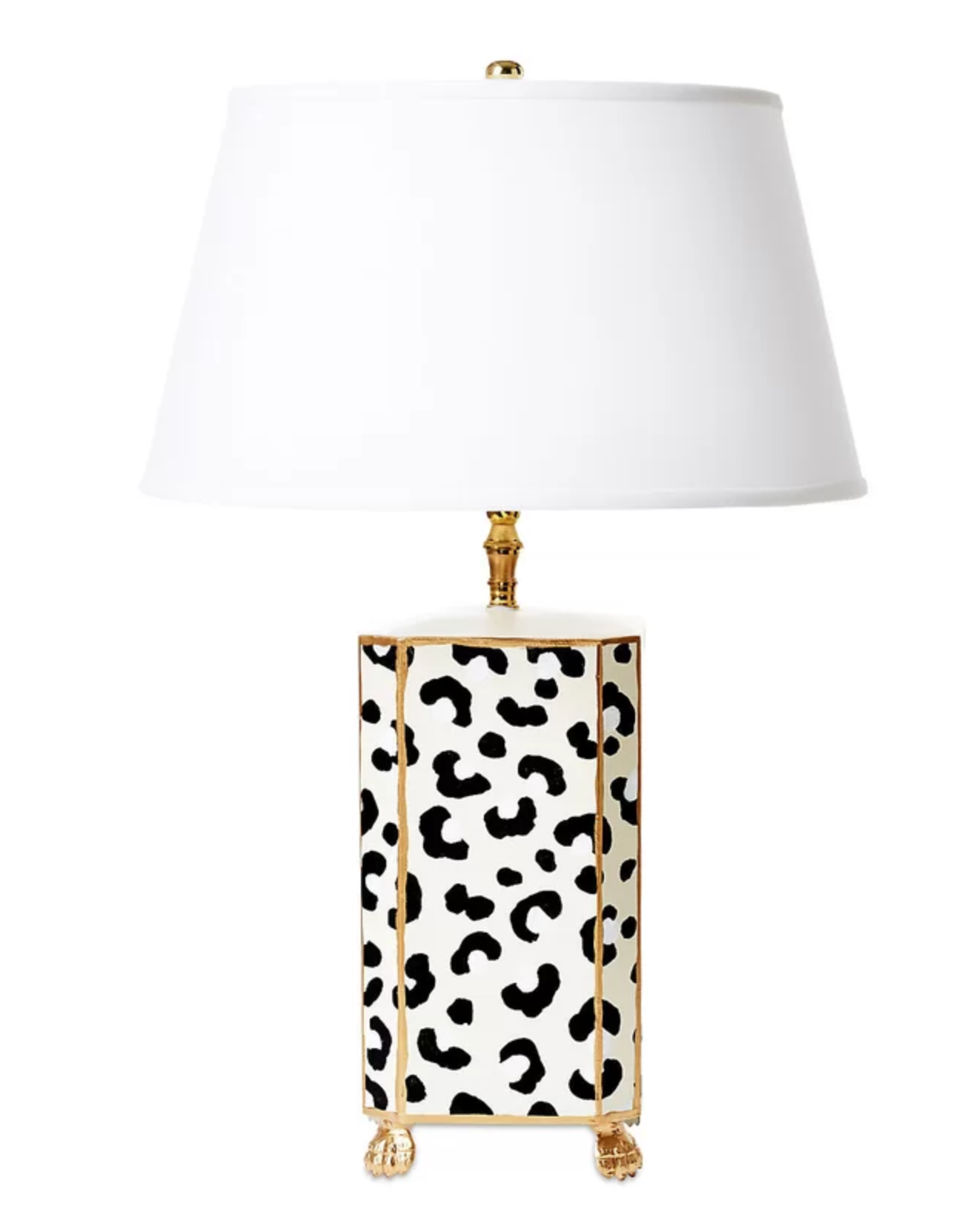 White Leopard Lamp