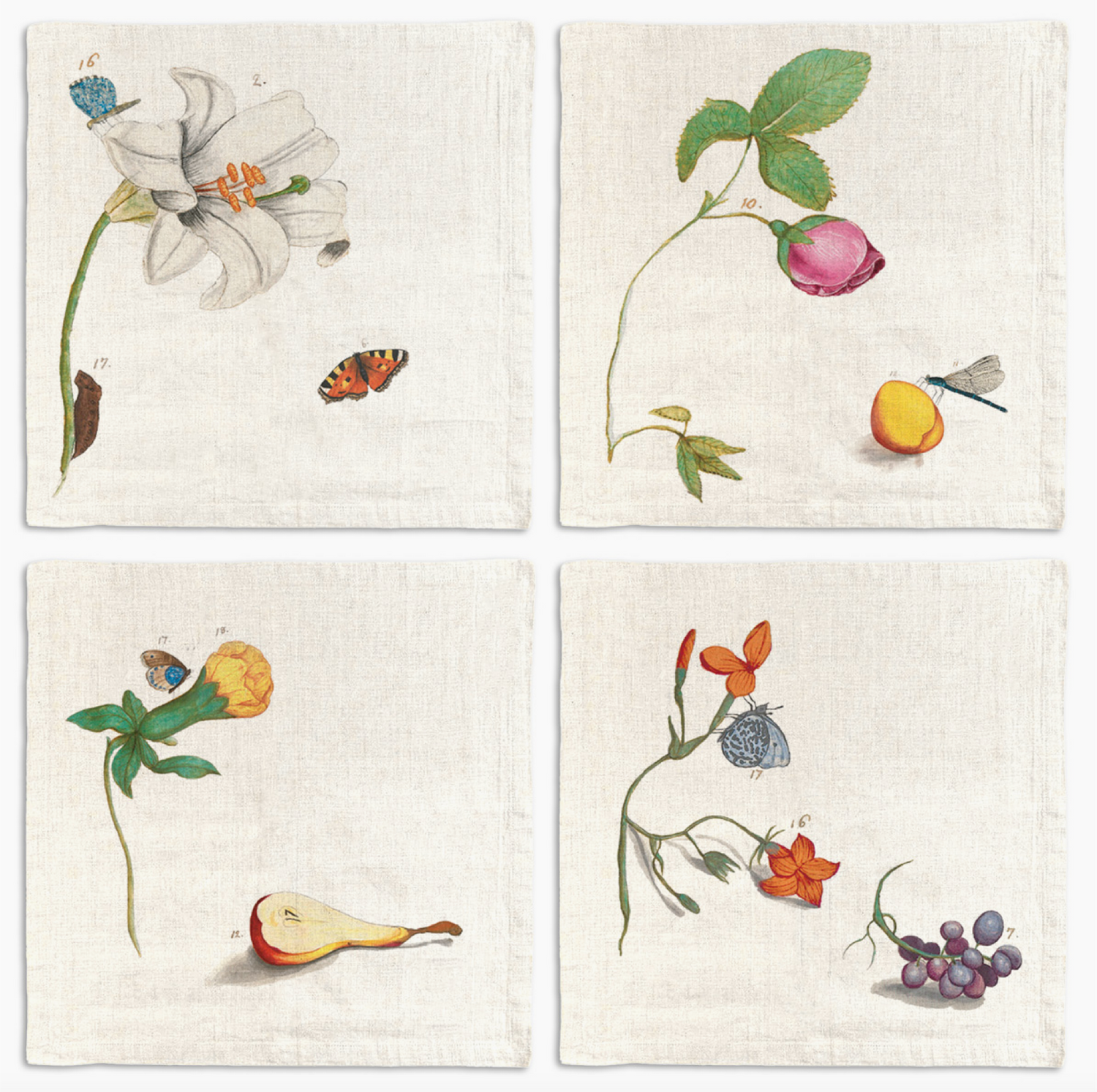 Set of 4 Napkins “Anselmus”