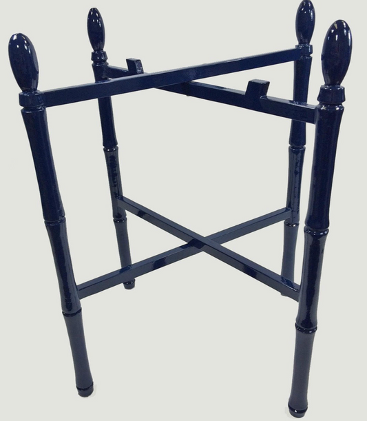 Stinson Octagonal Tray with Stand Navy