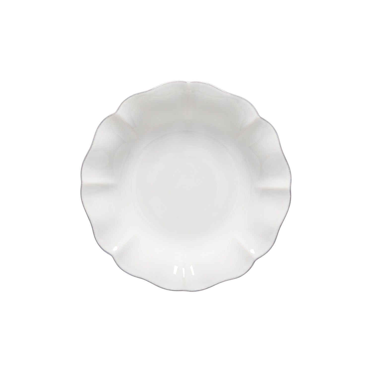 Pasta Bowl White Rosa