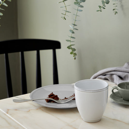 Salad or Dessert Plate White Friso