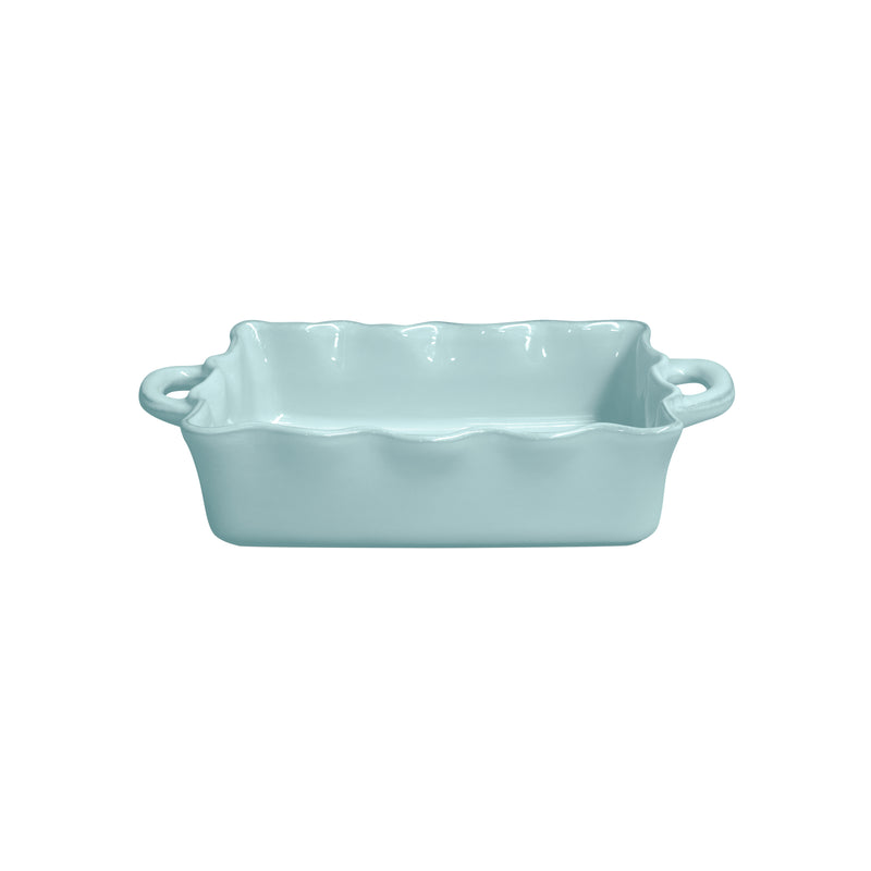 Cook & Host Baker Ruffled Medium Rectangle Blue